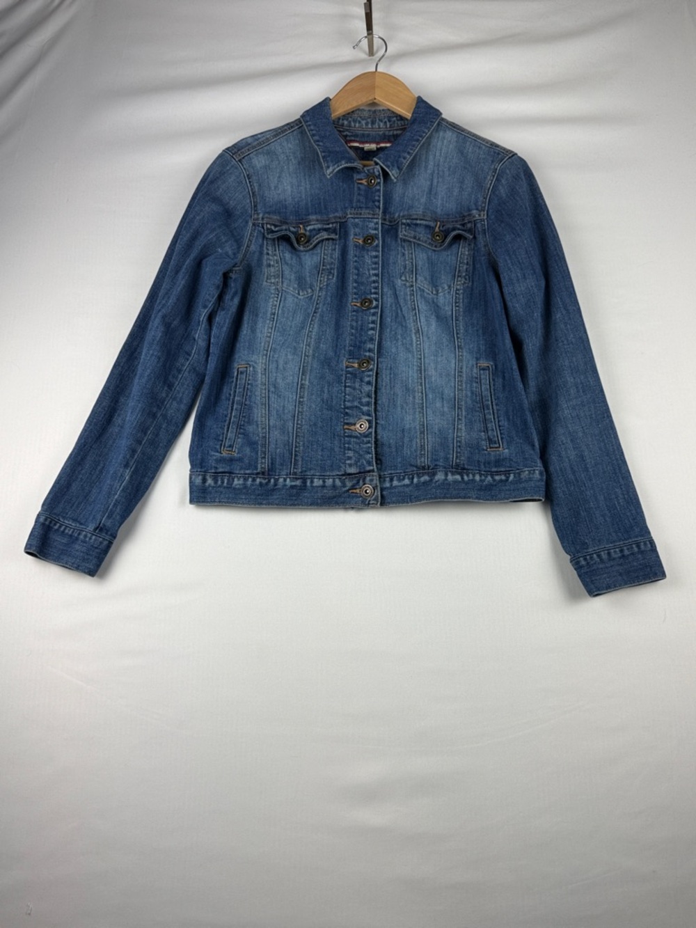 Tommy Hilfiger Stretch Denim Jean Jacket Women's Size M Blue